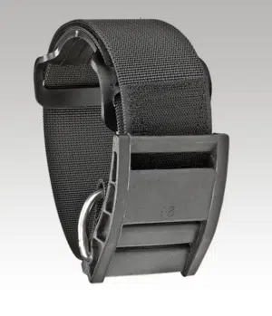Cam band with plastic buckle