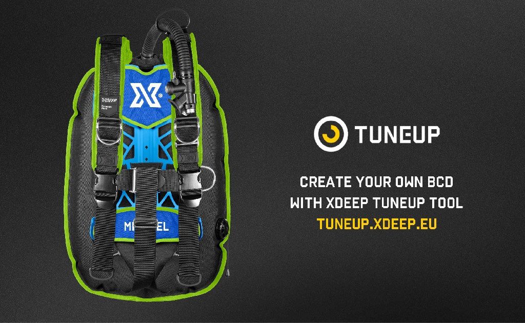 Customize your XDEEP wing together with ScubaShack.nl and TUNEUP from XDEEP