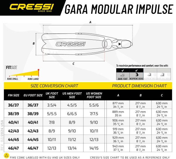 Cressi Gara Turbo Impulse Freedive vinnen