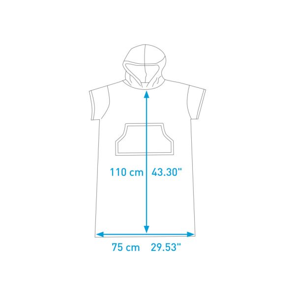 SURFLOGIC - Towel Poncho Black
