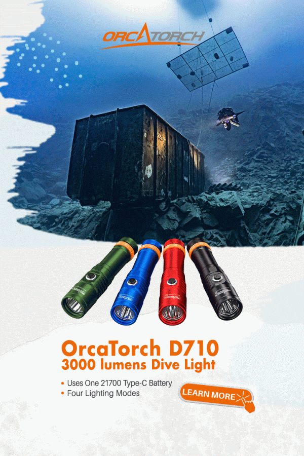 ORCATORCH - D710 duiklamp