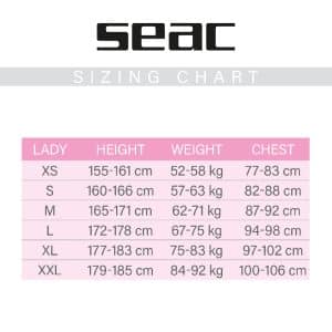 SEAC - Feel Ultraflex 3 MM Lady neoprene wetsuit