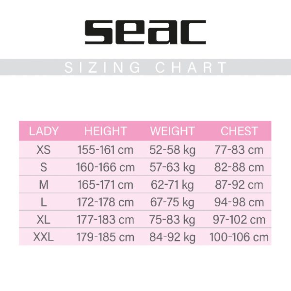 SEAC - Feel Ultraflex 3 MM Lady neoprene wetsuit