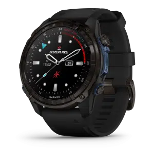 GARMIN Descent™ Mk3i – 51 mm, Koolstofgrijs DLC titanium met zwarte silicone band