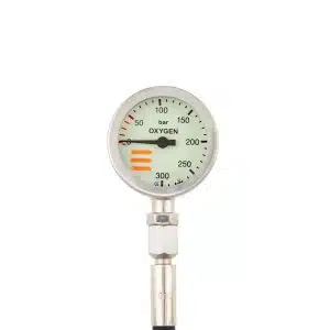 TECLINE SPG 300 bar Oxygen & 15 cm hose